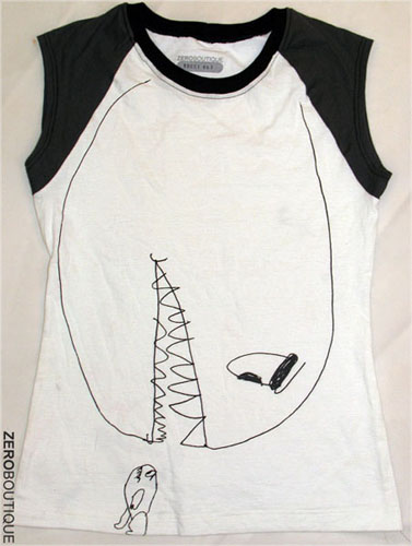 Food Chain M white cap sleeve raglan FOCH12